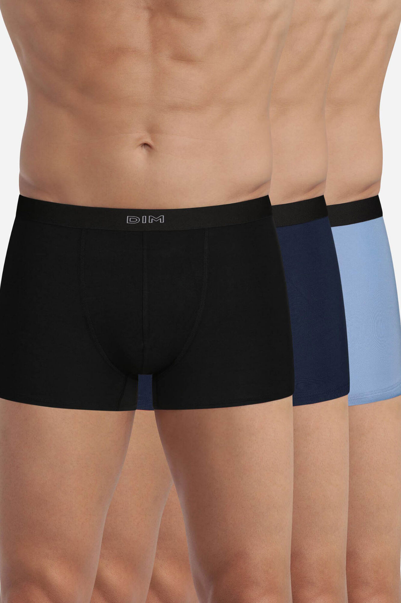 DIM Pack 3 b&oacute;xers varios colores