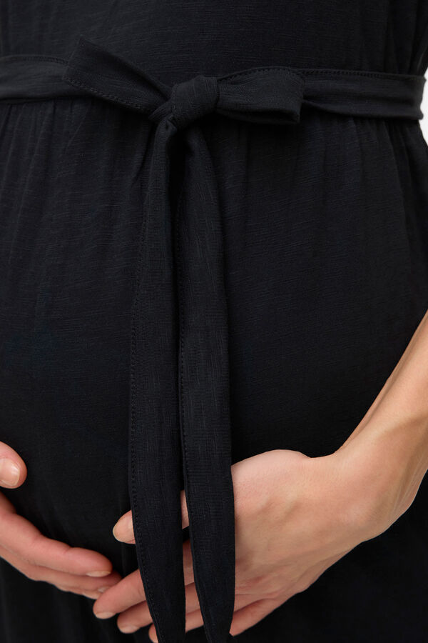 Mamalicious Mono largo algod&oacute;n maternity negro