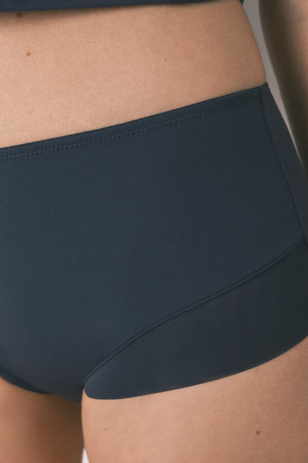 Women'secret Dark blue high-waisted shaping panty blue