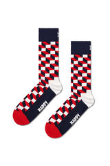 Happy Socks Calcetín efecto óptico rojo