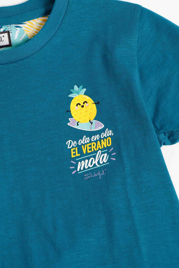 Mr. Wonderful Pijama corto pi&ntilde;a Mr Wonderful azul