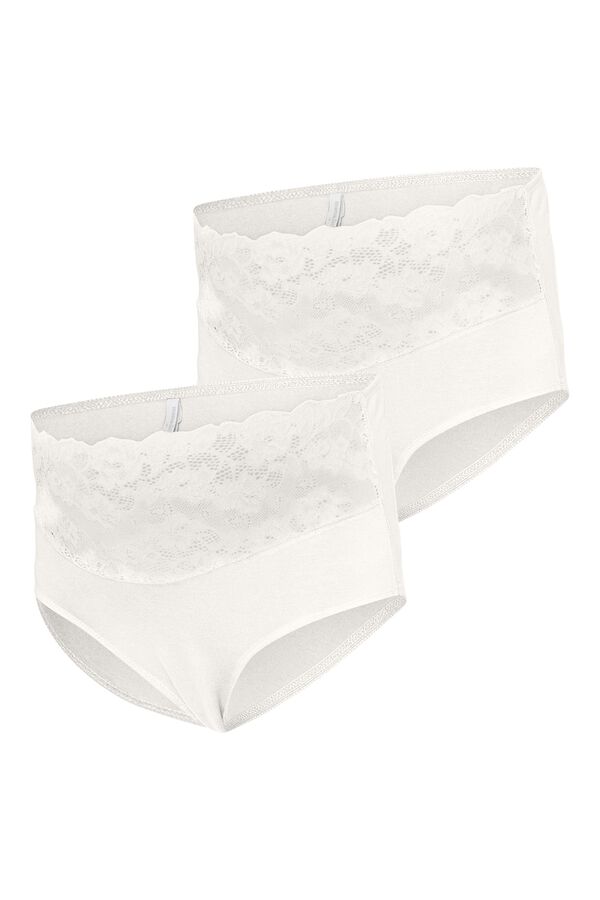 Mamalicious Organic cotton maternity panties white