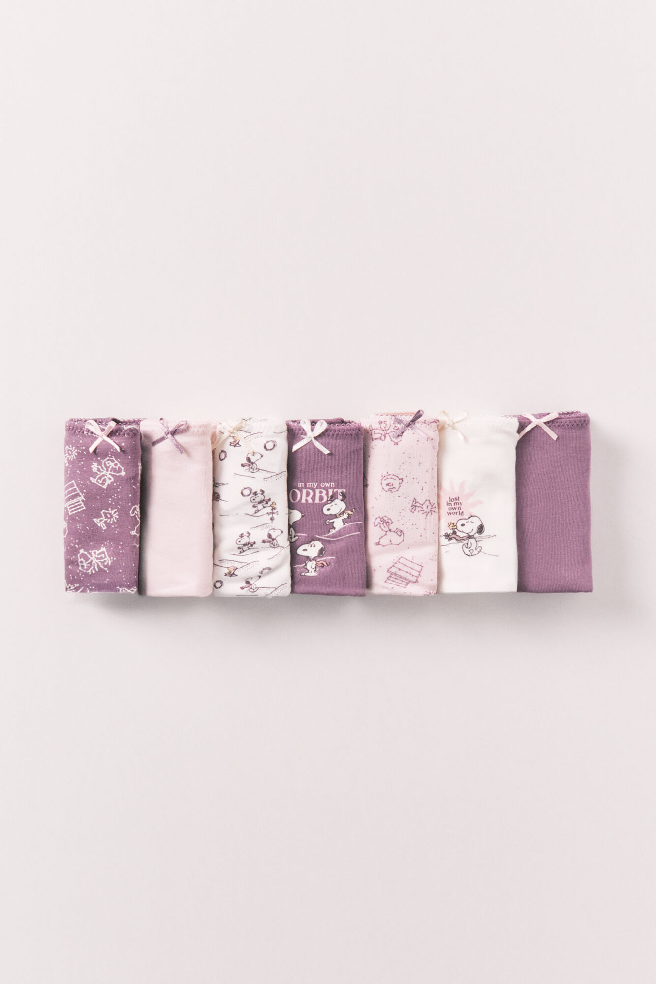 Women'secret 7-pack cotton printed Brazilian panty Snoopy