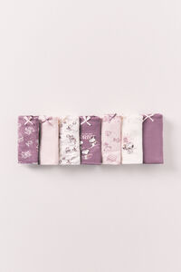 Women'secret 7-pack cotton printed Brazilian panty Snoopy