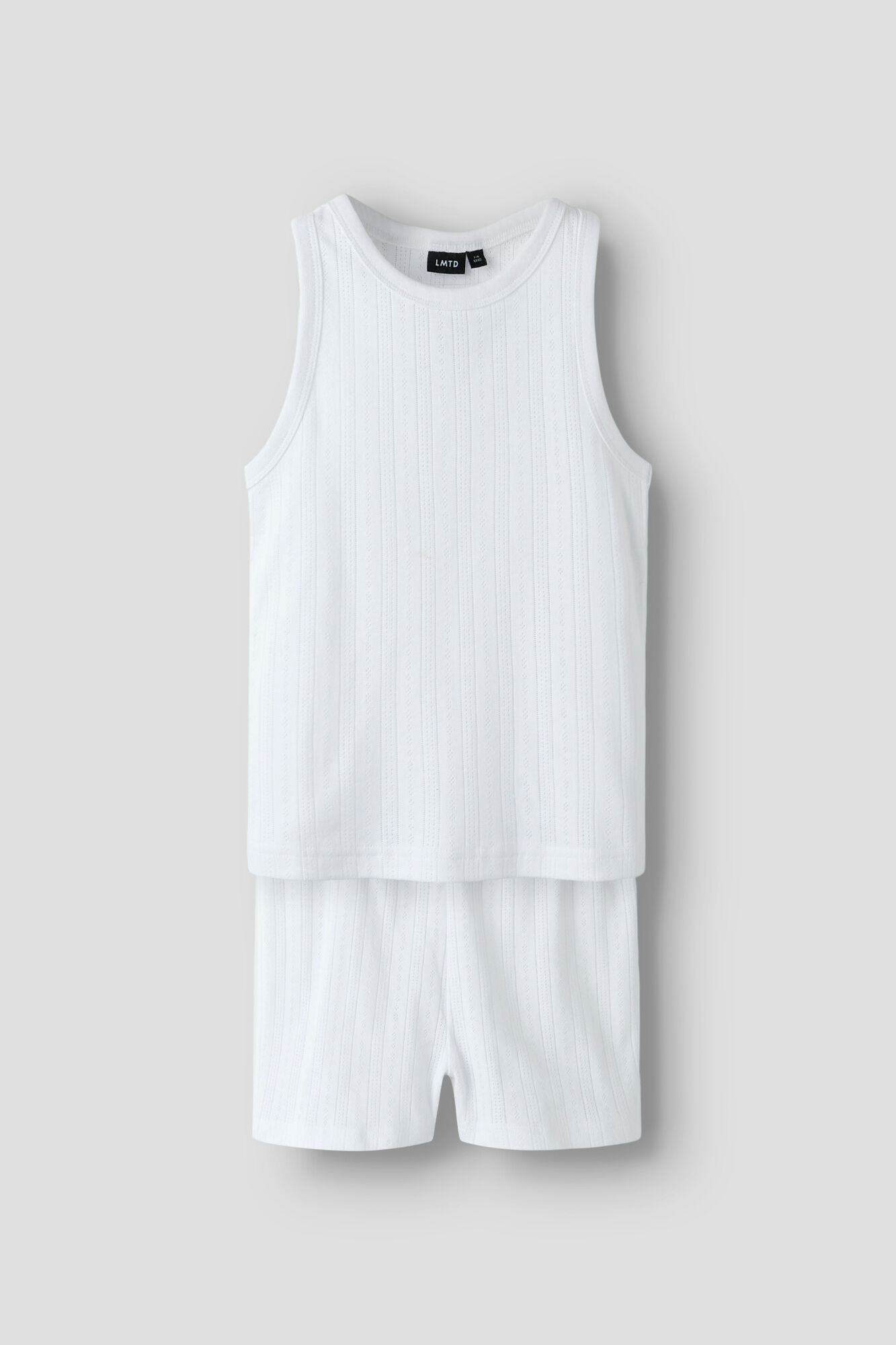 Lmtd Conjunto pijama corto sin mangas pointelle