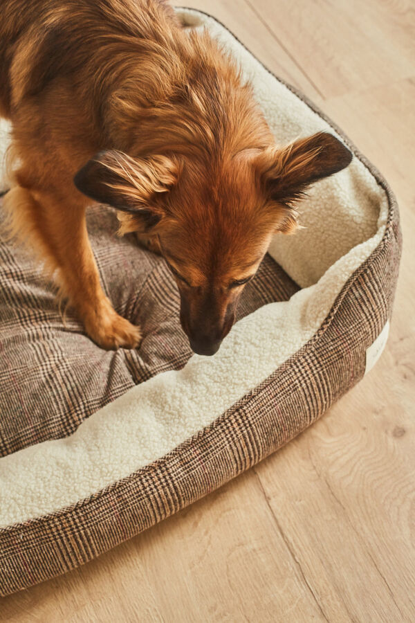 Calma House Cama para mascotas desenfundable Scott marr&oacute;n