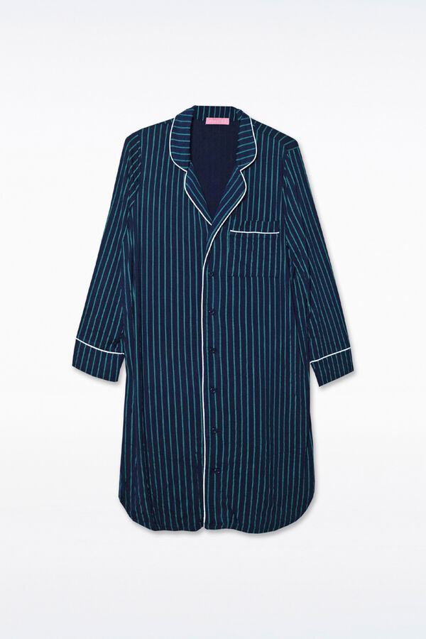 Ohma! Langes gr&uuml;n Streifen Stillzeit Blau