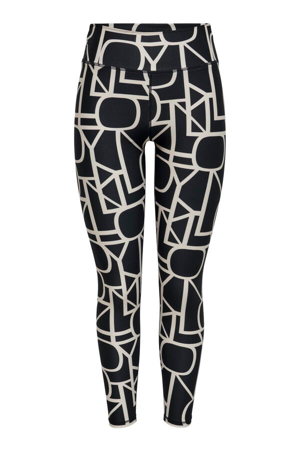 Only Play logo print leggings fekete