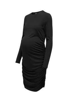 Womensecret Gathered midi maternity dress noir