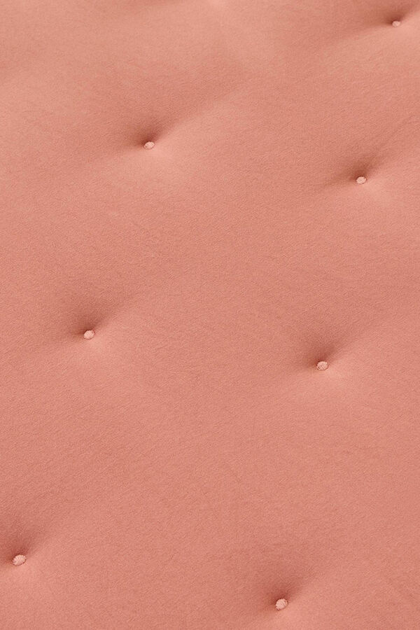 Textura Einfarbig Wendbar mit Punkten Rosa