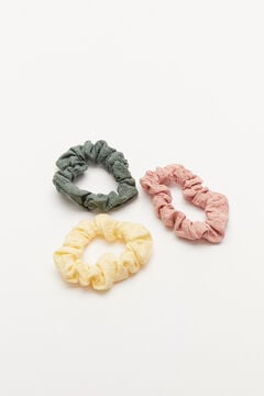 Womensecret Pack of 3 small scrunchies green