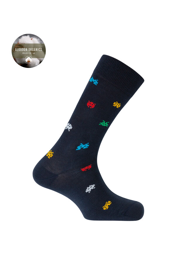 Punto Blanco Pack 3 calcetines comecocos azul