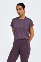 Only Play Camiseta manga corta soft morado/lila
