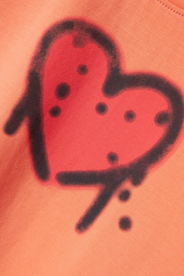 Name it Herz-T-Shirt f&uuml;r M&auml;dchen Rosa