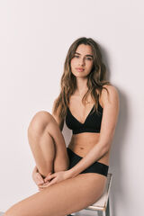 Women'secret Crni trouglasti grudnjak NAKED Crna