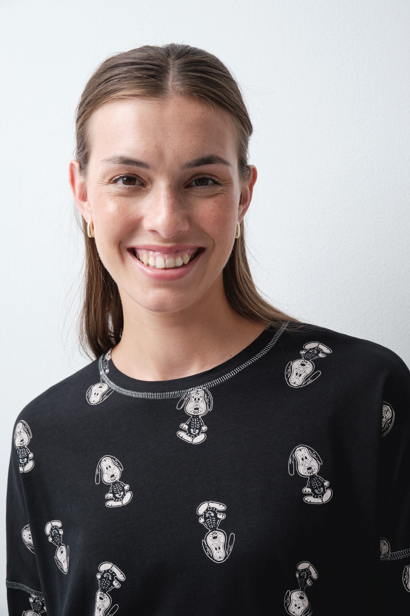Women'secret Snoopy Halloween cotton long pyjamas