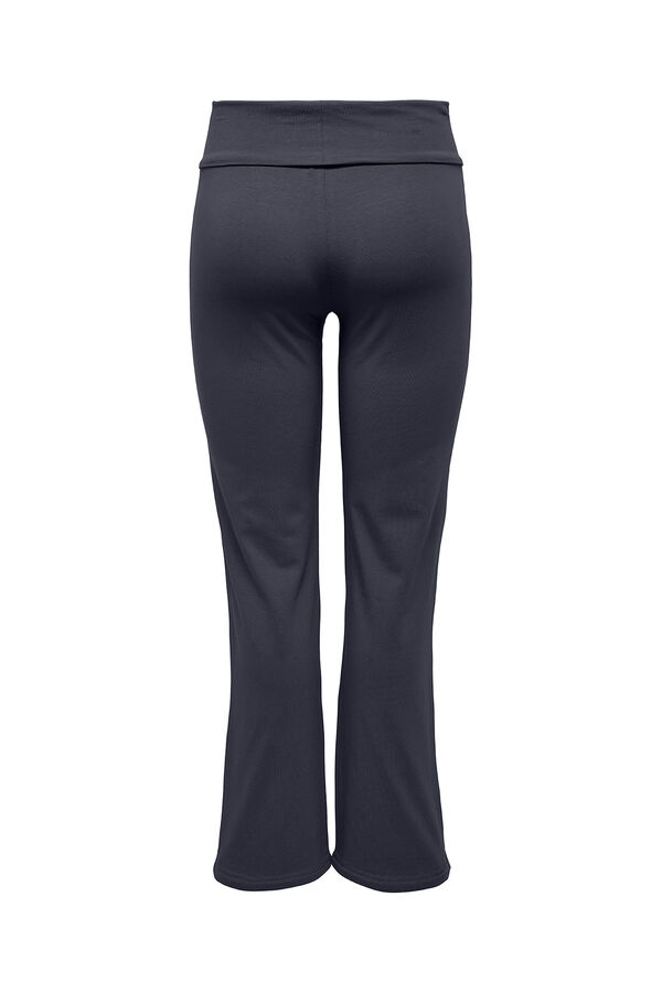 Only Play Pantal&oacute;n flare cintura fruncida azul