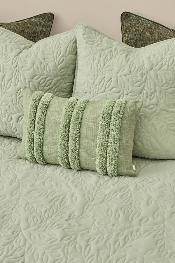 Textura Colcha microfibra kaki