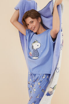 Womensecret Blue Snoopy 100% cotton pyjamas blue