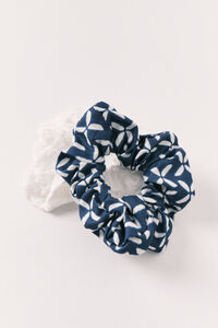 Women'secret Blue assorted medium scrunchies 2-pack