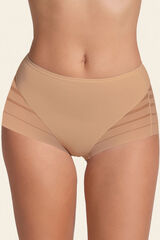 Leonisa Braga faja cl&aacute;sica con control moderado de abdomen y bandas en tul beige