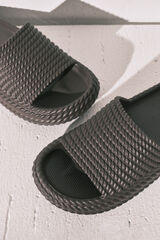 Women'secret Brown platform sandals nude