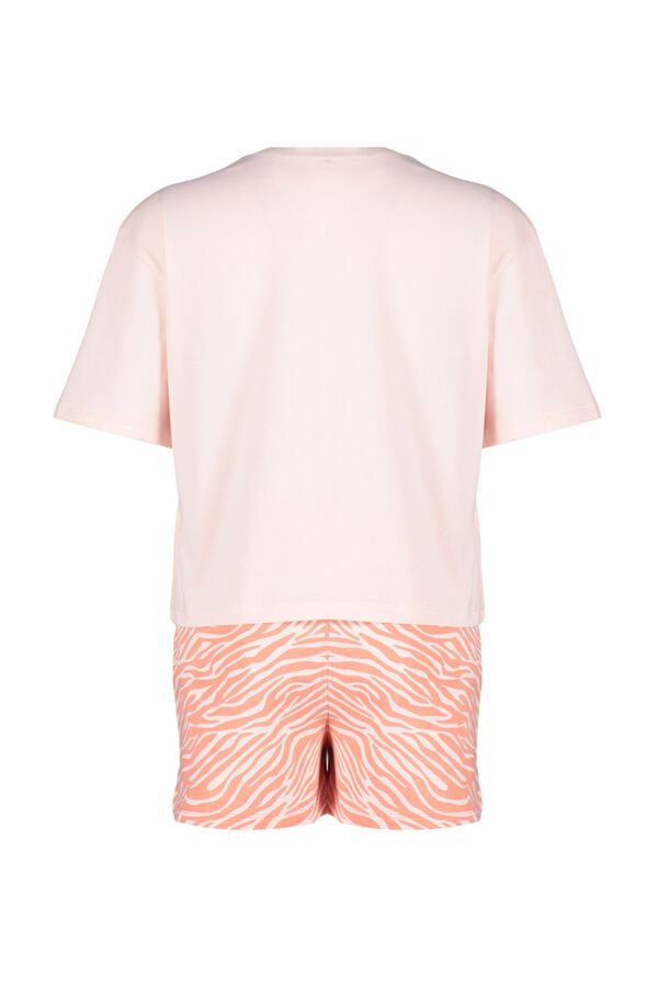 Trendyol Conjunto de pijama corto animal print rosa