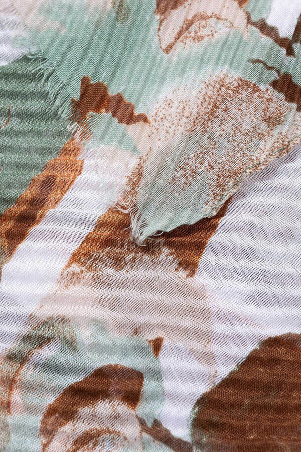 Vilanova Pa&ntilde;uelo plisado rectangular green