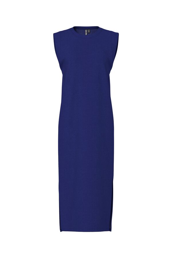 Pieces Sleeveless midi dress blue