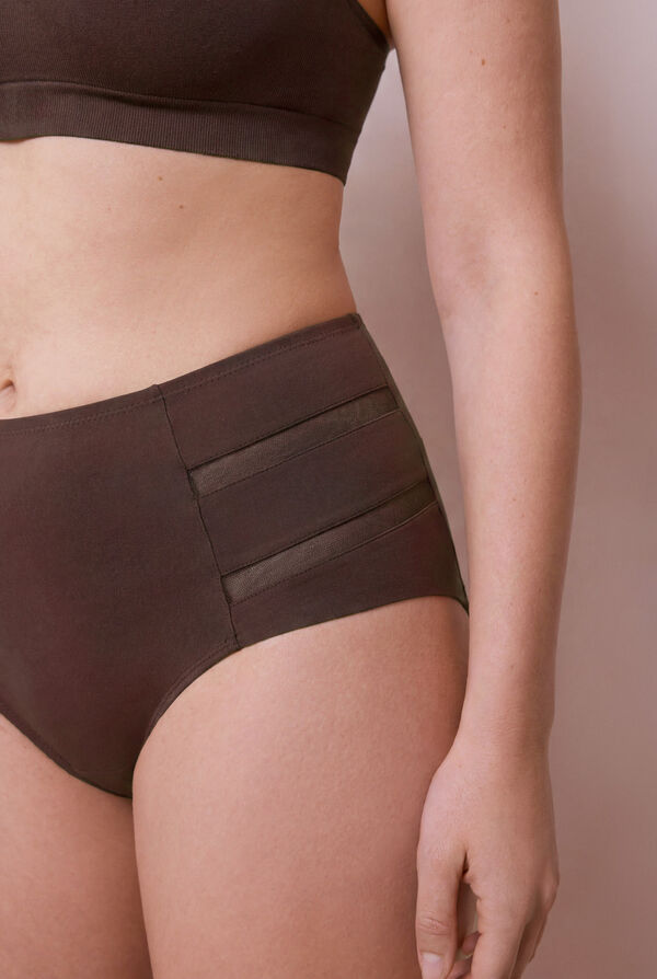 Women'secret Brown high-waisted sports shaping panty pink