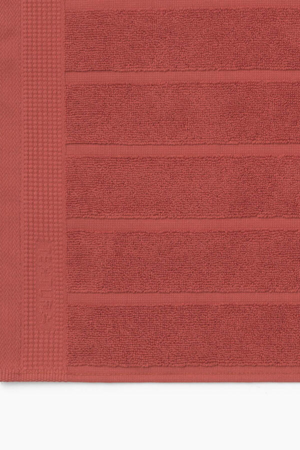 Womensecret Tapete banho friso algodão egípcio 50 x 70 cm. vermelho