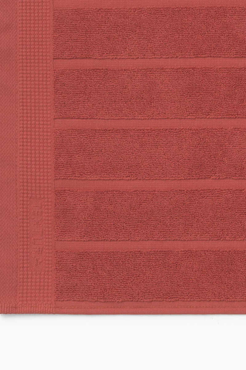 Womensecret Teppich Badezimmer ägyptische Frottee-Baumwolle 50 x 70 cm. Rot