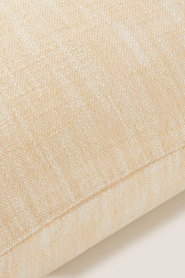 Womensecret Linen-effect cotton cushion cover Žuta