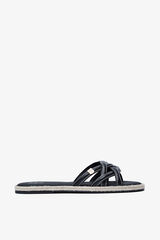 Popa Saraki flat strap sandal black