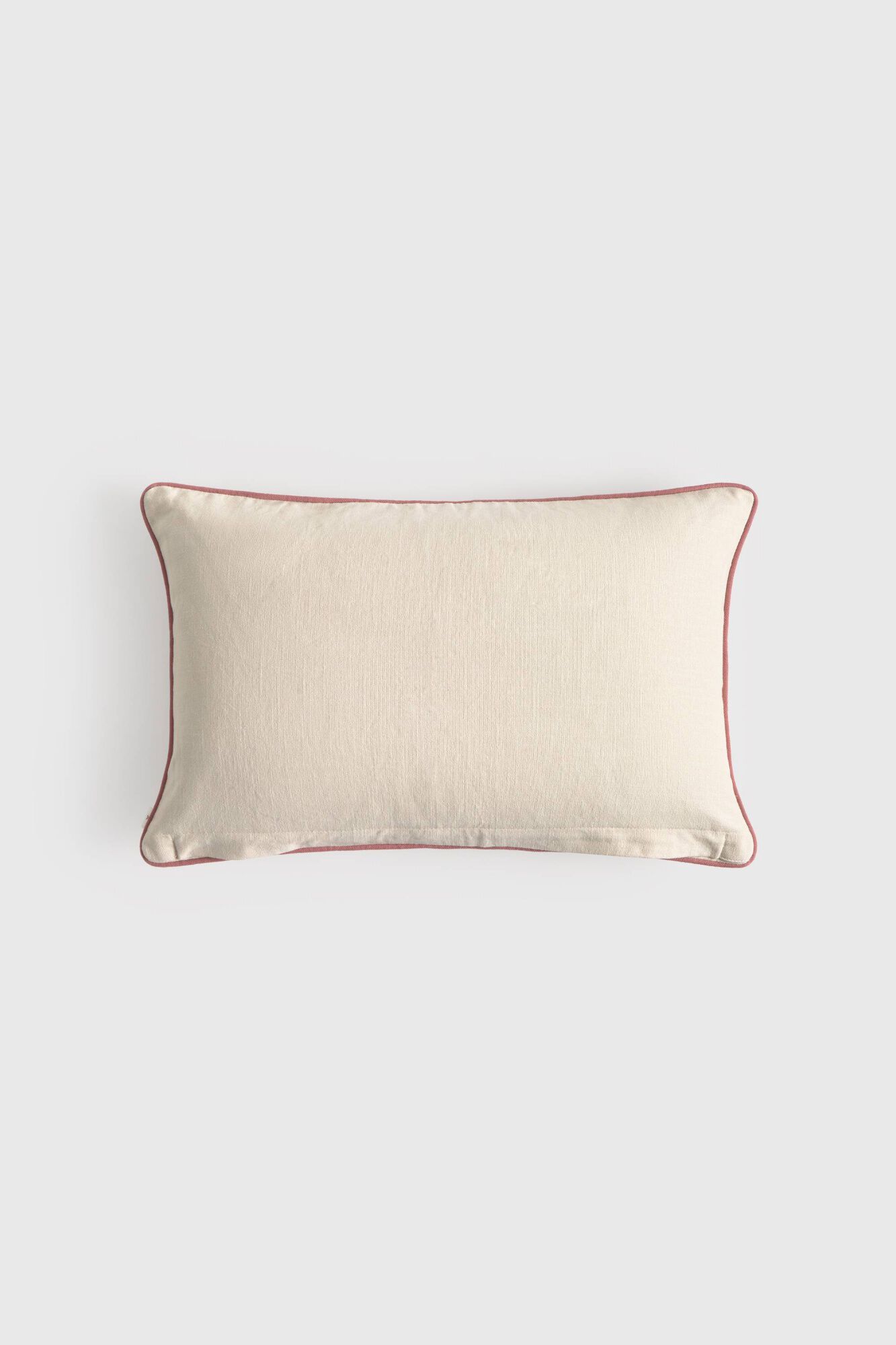 Textura Capa de almofada em algod&atilde;o bordado floral