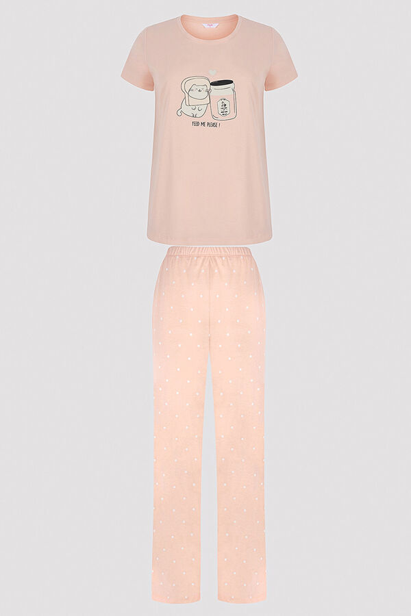 Penti Conjunto de pijama con pantalones rosas Happy rosa