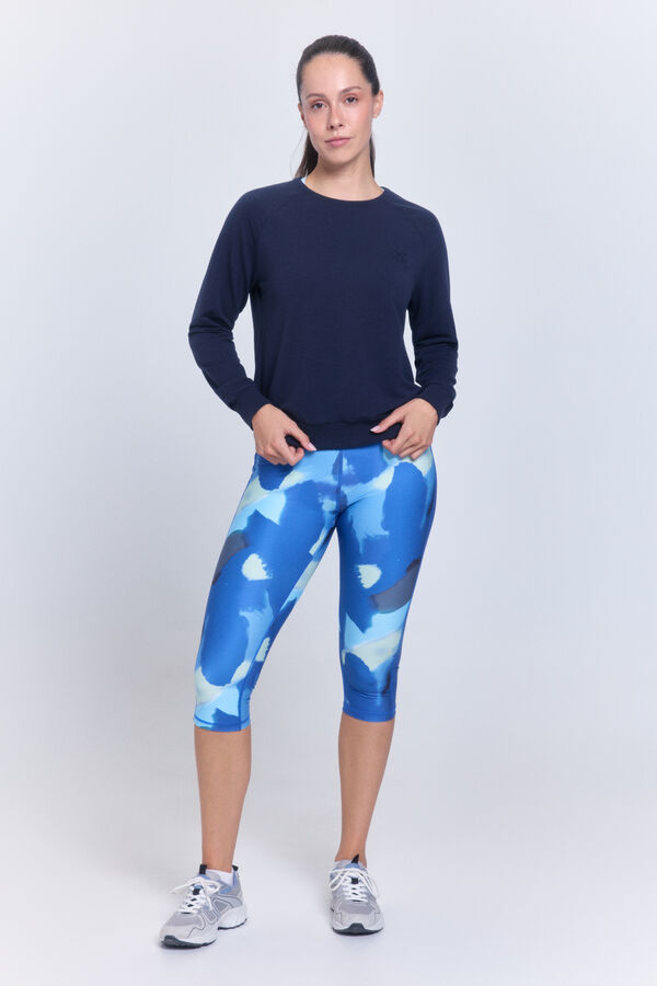 Only Play Sudadera cuello redondo azul