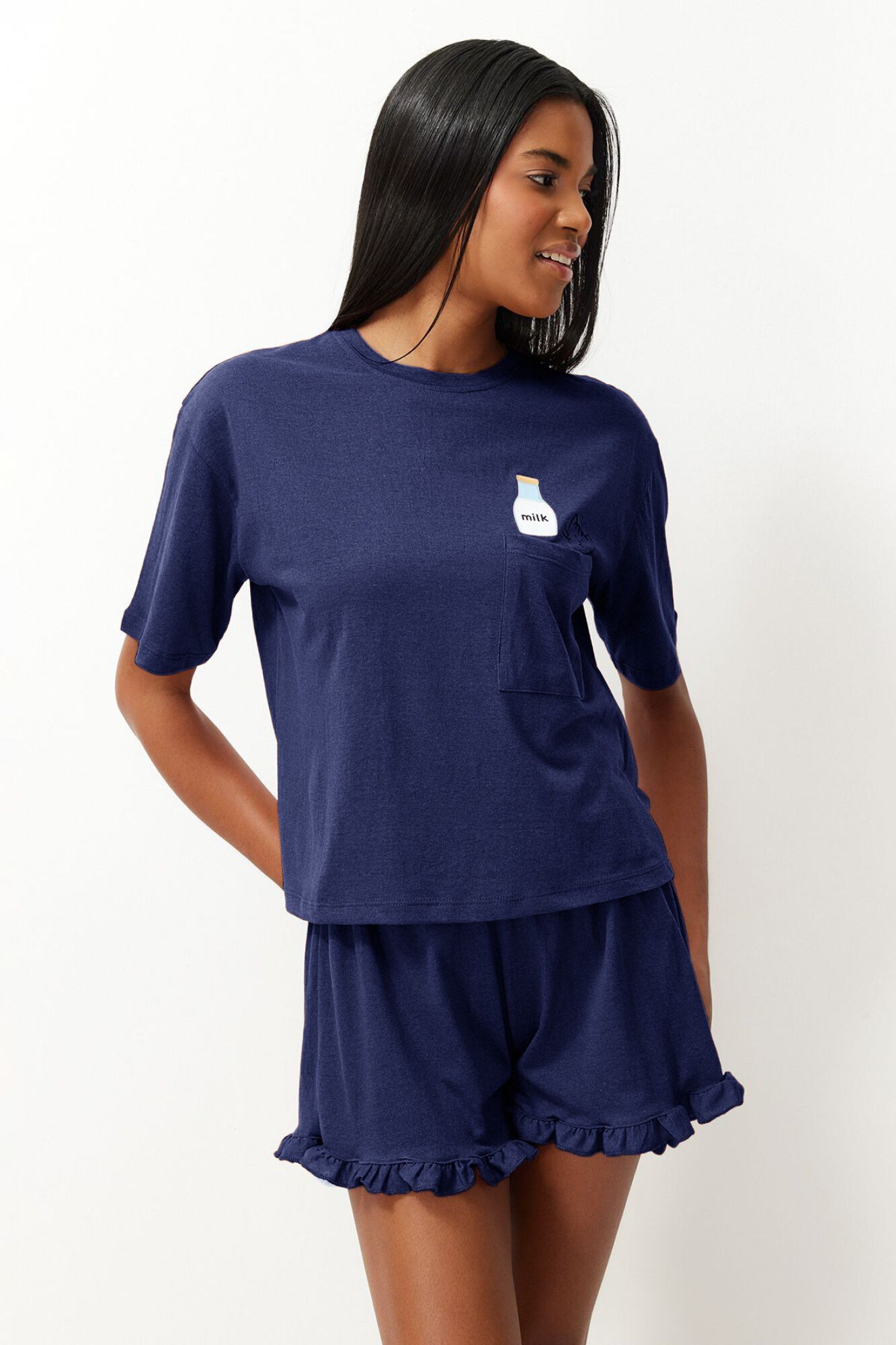 Trendyol Pijama regular algod&oacute;n