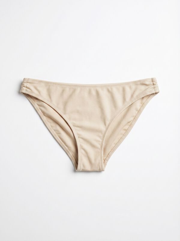 Women'secret White lurex classic bikini bottoms nude
