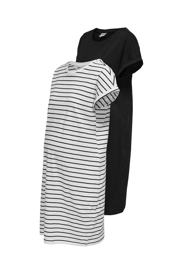 Only Maternity Pack of 2 maternity short dresses white