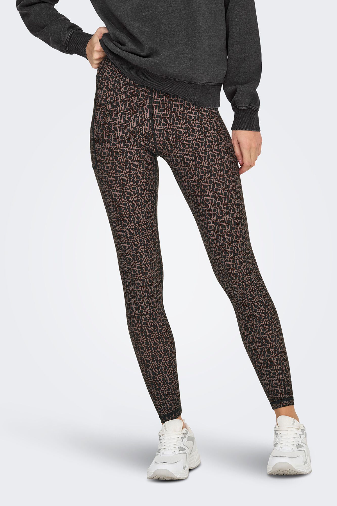 Only Play Print Leggings mit hoher Zuglasche .