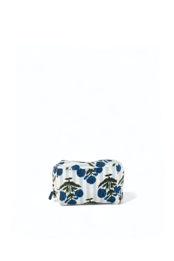 Kbas Trousse de toilette en coton bleu