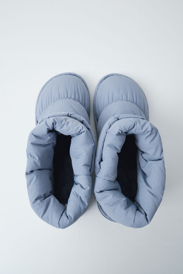 Women'secret Ruched boot slippers blue