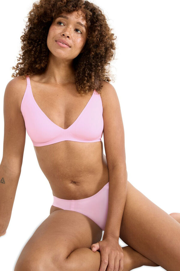 Sloggi Sujetador push up sin aro alta sujeci&oacute;n rosa