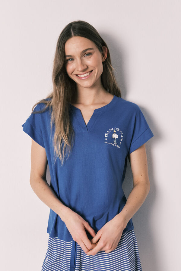 Women'secret Blue short pyjamas SNOOPY blue