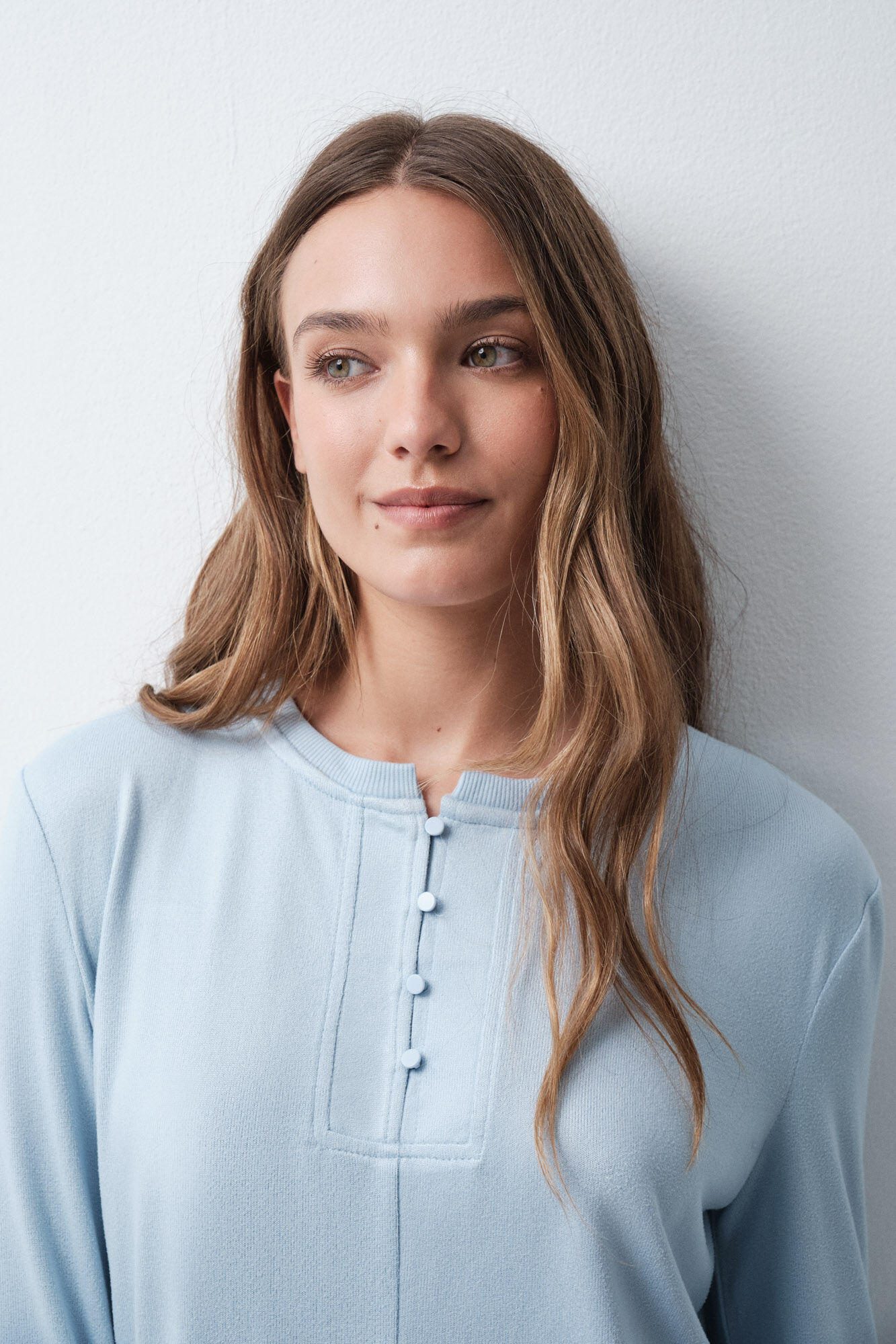 Women'secret Blue long sleeve T-shirt