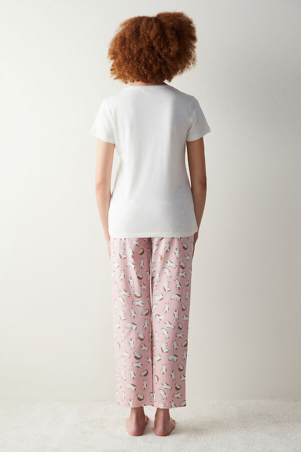 Womensecret Joyful pink pants pajama set Rosa