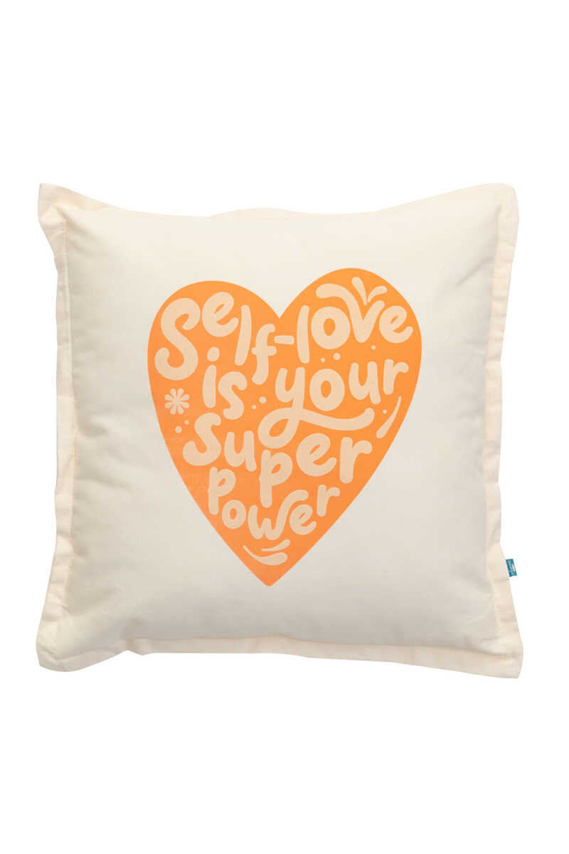 Womensecret Cushion orange - Self-love is your superpower imprimé