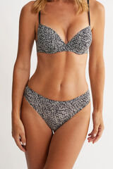 Promise Tanga microfibra negro