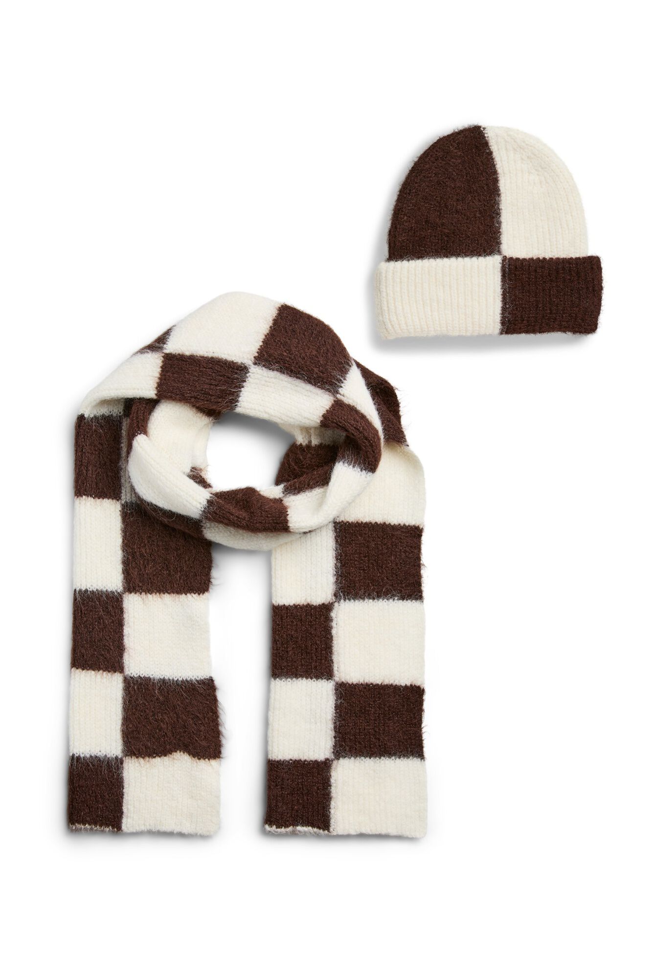 Pieces Set bufanda y gorro estampado